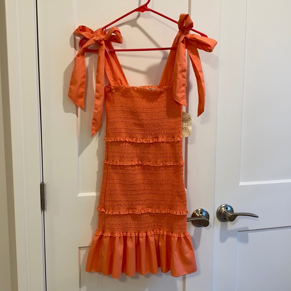 Altar’d State Coral fitted dress